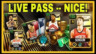 A GOOD LIVE PASS ? YUP  105 BARRETT & SENGUN  FULL LP REVIEW & GAMEPLAY  NBA LIVE MOBILE  NBA