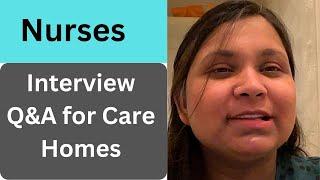 Uk Care Home job interview Questions with Answers Band 5 nurse job interviewSaimaUknurse