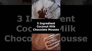 3 Ingredient Coconut Milk Chocolate Mousse Recipe