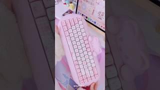 Unboxing Kawaii Cat Keyboard Yunzii c68 Hi-Fi Me Mechanical Keyboard 🫨 #keyboard #cat #kawaii