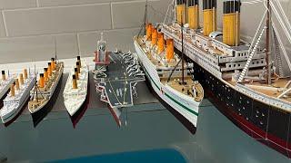 Titanic Britannic RMS Carpathia Aircraft carrier. All Ships Review. Tested in the Water