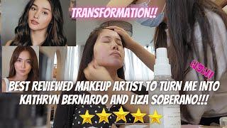 I WENT TO THE BEST REVIEWED MAKEUP ARTIST TO TURN ME INTO LIZA SOBERANO OR KATHRYN BERNARDO