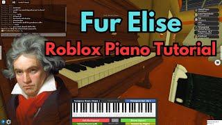 Fur Elise Easy Roblox Piano Tutorial  SHEETS IN DESCRIPTION