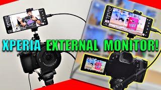 XPERIA 1 V External Monitor Mode Tour Record Your Camera on Your Phone