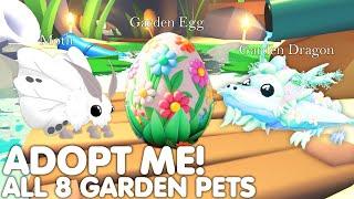 ALL 8 NEW GARDEN EGG PETSHOW TO GET ALL GARDEN EGG PETS FAST ADOPT ME EVENT ROBLOX
