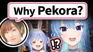 JP Voice Actress Asks Suisei About Pekoras Almond Meme【Hololive】