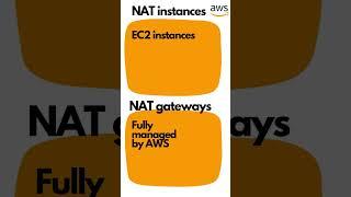 AWS NAT Gateways VS. NAT Instances Explained For Beginners #shortsfeed  #shortsvideo #shorts