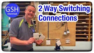 Lighting Circuit 2 Plate Method How to Wire and Connect up 2 Way Switches Connections Explained
