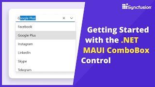 Getting Started with the .NET MAUI ComboBox Control