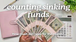 SINKING FUNDS UPDATE  How Much Did I Save  Cash Envelope System  MONETS MONEY