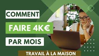 25 Travail à domicile bien rémunéré - Travailler à la maison