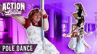 Can you spin on a POLE in a big dress? Action Lolita