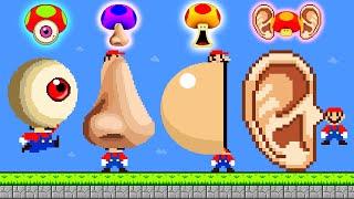 New Super Mario Bros Wii - All Mario Power-Ups #3  Game Animation