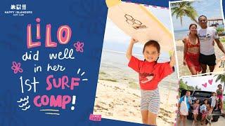 Lilo joins her first surf comp at 5 years old