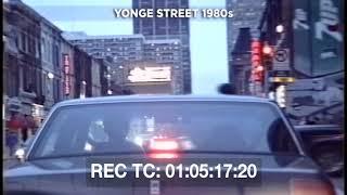 Yonge Street Ultra Rare - Toronto - Driving Tour - Early 1980s