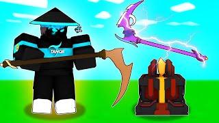 Crafting MYTHICAL SCYTHE and Its OP in Roblox Bedwars..