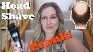HEAD SHAVE PRANK Bald Spot - Top Wife vs Husband Pranks Of 2018