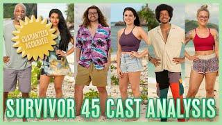 Survivor 45 Pre-Season Cast Analysis