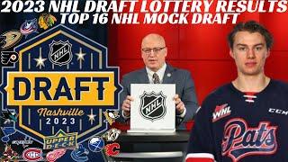 2023 NHL Draft Lottery Results & 2023 NHL Mock Draft Top 16