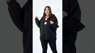 333672 BASKI DETAYLI KAPÜŞONLU SWEAT SİYAH