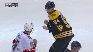 Micheal Haley vs Adam McQuaid Mar 31 2018