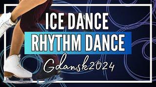 Junior Ice Dance Rhythm Dance  Gdansk 2024  #JGPFigure