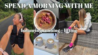 SPEND A MORNING WITH ME  balancing running + lifting