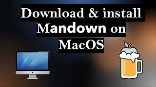 Download & install mandown on Mac OS Big Sur Monterey Catalina Mojave via Homebrew  brew