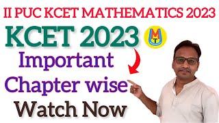 KCET Important Chapters 2023 Get Chapter-wise Weightage l Dr Sharanu Chebbi