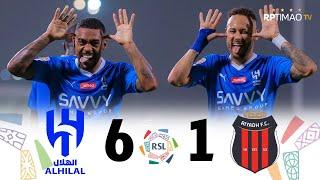 Al-Hilal 6 x 1 Al-Riyadh Neymar debut ● Saudi Pro League 2324 Extended Goals & Highlights ᴴᴰ