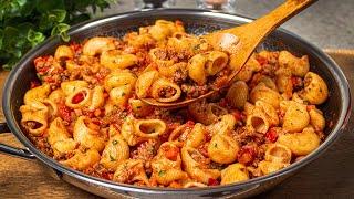 ¡La receta de pasta favorita de mi familia ¡Yo cocino todos los fines de semana ¡Increíblemente de