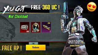 FREE 360 UC  FREE Royal Pass Trick In BGMI  How To Get Free Uc In Bgmi  Free Material In Bgmi 
