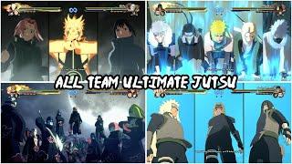 All Team Ultimate Jutsu ALL DLC  Naruto Shippuden Ultimate Ninja Storm 4 Road To Boruto 2016