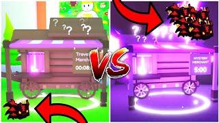 Traveling Merchant VS Mysterious Merchant  Pet Simulator X Roblox