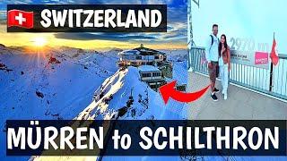 SCHILTHRON Piz Gloria 9774 ft  SWITZERLAND   Cable car ride Mürren -Birg -Schilthron 007