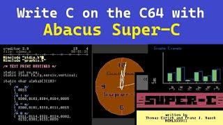 Learn to program C on your Commodore 64 C64 with Abacus Super-C.