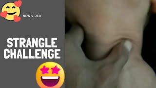 Strangle Challenge Woman Strangle #strangle #neckchallenge #cekik #neckfetish