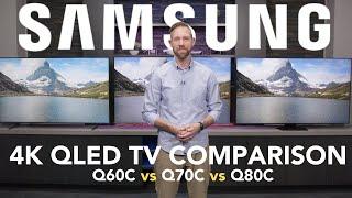 Samsung 4K QLED Comparison 2023 Q60C vs Q70C vs Q80C