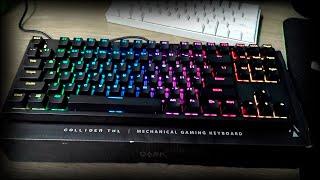 Monoprice Collider TKL Gaming Keyboard - Cherry MX Red Dark Matter + Test Sound