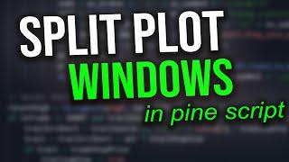 Plotting to separate windows in PINE SCRIPT