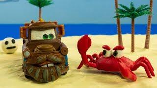 CAST AWAY MATER with friend WILSON the Volleyball Disney Cars Diecast Toys