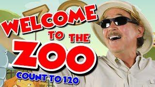 Welcome to the Zoo  Count to 120  Counting by 1s  Counting Song for Kids  Jack Hartmann