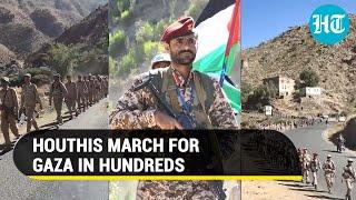Yemens Houthi Fighters March For Palestine & Gaza Amid Attacks On Israel & U.S. Targets  Watch
