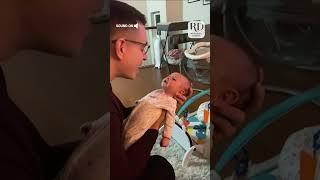 Newborn Baby Mimics Dads Voice and Makes Him Giggle