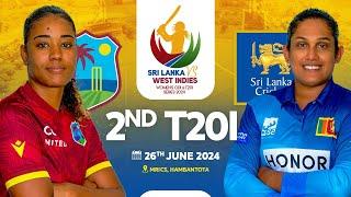  LIVE  2nd T20 - West Indies Womens Tour of Sri Lanka 2024