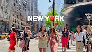 4KNYC Summer WalkHeat Wave in New York City ️‍Radio City Bryant Park & Macy’s  June 2024