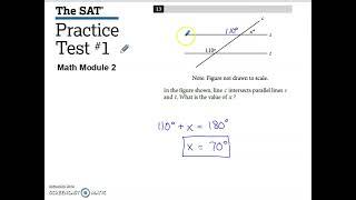 SAT Practice Test #1 Math Module 2 Problem #13