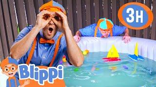 Learn Colors with Boats  Blippi - Kids Playground  Educational Videos for Kids