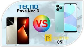 Realme C51 VS Tecno Pova Neo 3  Smartphone 1 Jutaan