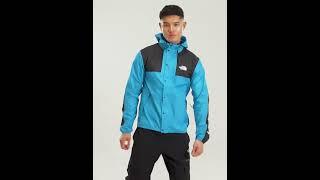 THE NORTH FACE Seasonal Mountain Jacket Hooded Shiny Blue TNF Black Men  JD Sports